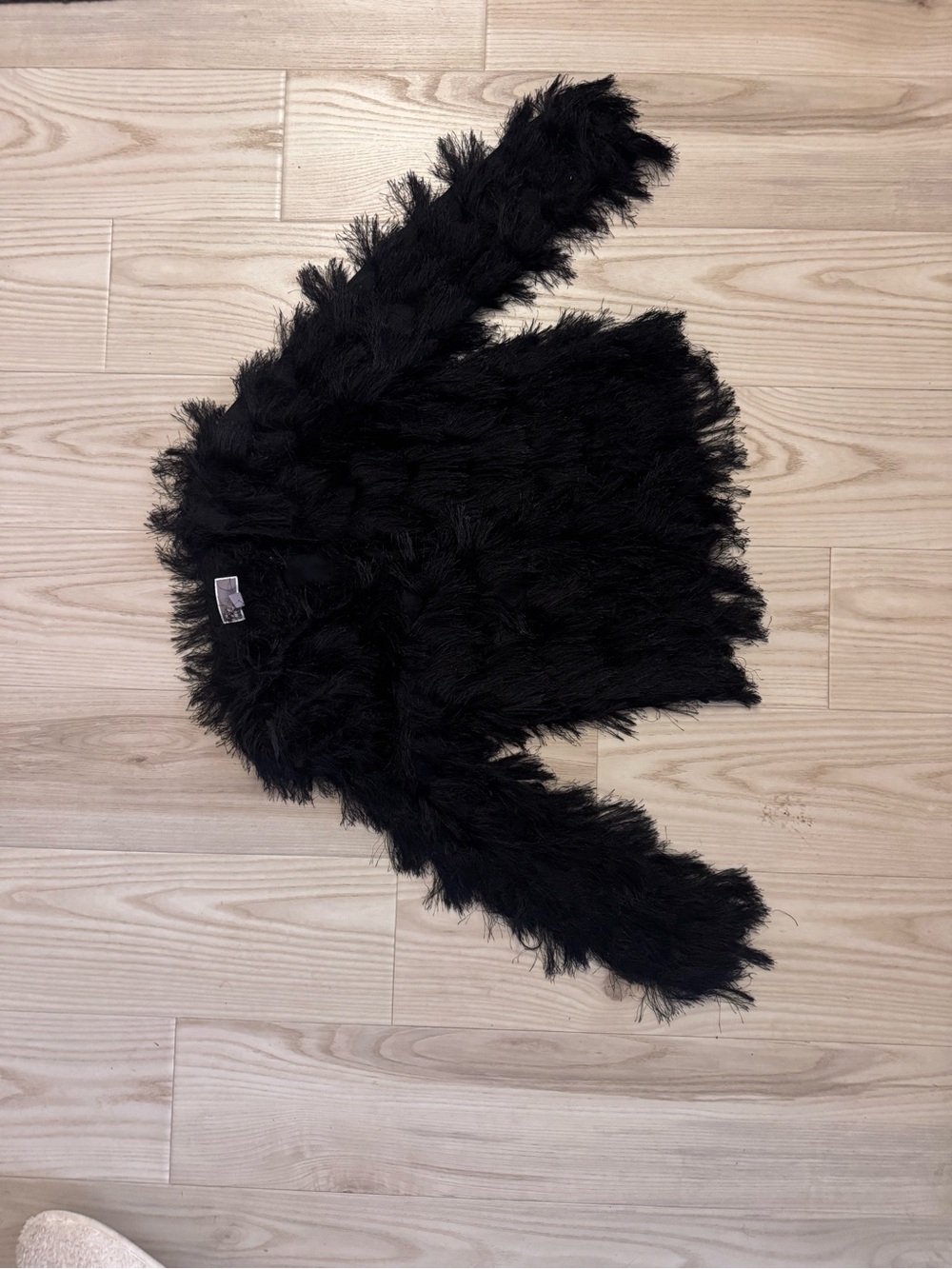 Kids Black Faux Fur Jacket - Stylish Cozy Coat